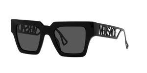Versace Woman Sunglasses White Frame, Dark Grey Lenses, 50MM, Black, 50 mm