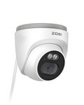 ZOSI 4MP Add-on PoE CCTV Camera with Audio,Outdoor Indoor Dome Camera with AI Human Detection, Night Vision,IP66 Weatherproof, Only Work PoE NVR System