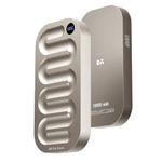 DailyObjects Loop Universal Aluminium Power Bank|10000 Mah|Fast Charging Output 20W| Compatible with Samsung/OnePlus/iPhone 12/13/14/15/16/Pro Max|Pocket Size|LED Battery Display (Titanium)