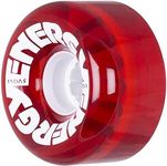 Radar Energy Roller Skate Wheels 65mm (Set of 4) (Clear Red)