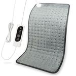 DIZA100 Heating Pad with Auto Shut Off, Fast Heating Technology, Machine Washable, Soft Flannel Safe Electric Heat Pad for Body Relaxation