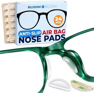 Air-Cushion Nose Pads for Glasses, 0.1'' Hollow-Core Silicone Cushions