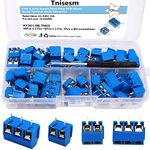 Tnisesm/70pcs 2 Pin & 3 Pin 5mm Pitch PCB Mount Screw Terminal Block Connector TN-T03B