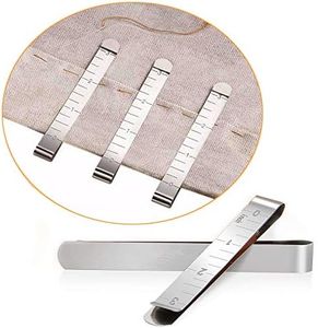 Sewing Clip Set with 20 Stainless Steel Hem Clips, 3 Inch Ruler, Quilting Accessories for Wonder Clips, Plug-in and Marking Accessories, Marker Clips for Sewing Projects