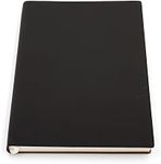 Large Thick Journal Notebook, Blank Papers, A4 8.4x11.4 inches, 416 Pages, Soft Faux Leather Cover Sketchbook for Writing Drawing (Black, Plain)