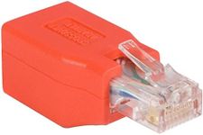 StarTech.com Cat6 Cable - Cat6 Crossover Adapter - GbE - Red - Ethernet Network Cable (C6CROSSOVER)