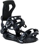 XCMAN Rear Step in Style Snowboard Bindings Lightweight Rear Entry All-Mountain Bindings for Men Women Easy in and Out