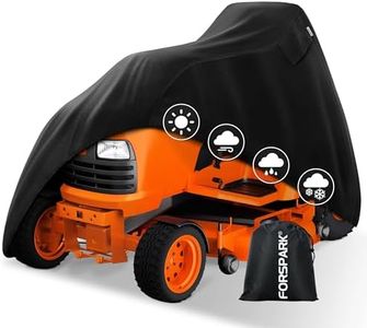 FORSPARK Riding Lawn Mower Cover – Waterproof & UV-Resistant High-Density Oxford Fabric, Fits Decks Up to 54", Windproof & Tear-Resistant Outdoor Protection with Storage Bag