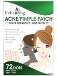 Urban Yog Acne Pimple Patch for Face (72 dots) | Waterproof Patches for Active Acne | Absorbs Pimple Overnight and Reduces Excess Oil | Facial Patches with 100% Hydrocolloid