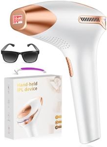 LUBEX 21J IPL Hair Removal Device, 3-in-1 Functions HR/SC/RA, 9 Energy Levels, 999,900 Flashes, Perfect Laser Hair Removal Systerm for Women and Men, Armpits, Legs, Body, Gold