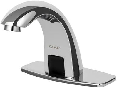 AIKE Touchless Bathroom Faucet for Commercial Automatic Sink Tap, Polished Finsh,Model AK7500(Battery Operated)