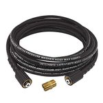 Vortxx Heavy Duty 1/4" x 25FT Pressure Washer Extension Hose for Sun Joe SPX Series, SPX-25HD, M22-15mm, 3200 PSI Steel Wire Braided & Synthetic Rubber Jacket, Kink Resistant
