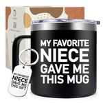 Maybeone Fathers Day Gift for Uncle - My Favorite Niece Gave Me This Mug - Uncle Christmas Gifts from Niece - Uncle Coffee Mug 14oz - Aunt and Uncle Gift