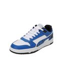 Puma Unisex-Kid RBD Game Low V1 JR White-Team Royal-Black Sneaker - 5 UK (40031002)