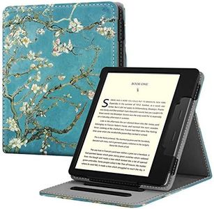 Fintie Flip Case for 7" Kindle Oasis (10th/9th Generation, 2019/2017 Release) - Multi Angle Hands Free Viewing Stand Cover with Auto Sleep Wake, Blossom