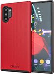 Crave Note 10+ Case, Dual Guard Protection Series Case for Samsung Galaxy Note 10 Plus - Red