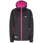 Trespass Qikpac Jacket Female, Black, M, Compact Packaway Waterproof Jacket for Women, Medium, Black