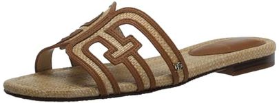 Sam Edelman Women's Bay Flat Sandal, Bleached Beechwood Multi, 4 UK