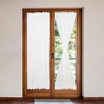 Semi Sheer French Door Curtains 2 P