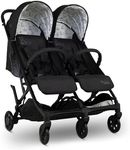 Cosatto Yo Double Baby Pushchair for Newborn & Toddler | Toddler - Birth - 25kg | Lightweight Compact Fold Twin Stroller, UPF 100+ Sun Protection, Raincover Included, Storage Basket (Foxed)