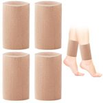 PEUTIER 4pcs Ankle Sleeves, Silicone Ankle Protector Ankle Gel Sleeves Ankle Sleeve Sock Ankle Gel Pads for Ankle Protection Riding Ice Skating Protection