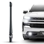 RONIN FACTORY Truck Radio Antenna Accessory for Chevy Silverado & GMC Sierra Accessories (2014+) - Anti Theft - Carwash Safe - Short Replacement Antenna (8 Inch Flexible)