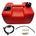 Portable Boat Fuel Tank 12L 3 Gallon Marine Portable Fueling Tank Replacement for Marine Outboard Motor Fuel Tank