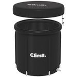 Clim8 Ice Bath Tub for Athletes: 85 Gallons Cold Plunge Tub with Lid, Insulated 4 Layers Portable Freestanding Ice Plunge Tub for Recovery