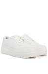 Dr. Scholl's Shoes Women's Savoy Sneaker, White Smooth, 4.5 UK