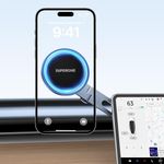 SUPERONE for MagSafe Phone Mount for Tesla, Compatible with MagSafe Car Mount for Model 3 & Model Y 360° Rotation for iPhone 15 14 13 Pro/Max/MagSafe Case Samsung & All Phones, Space Gray, SO-C9L