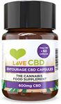 Love CBD Capsules | 600mg Broad Spectrum | 60 Capsules | Vegan Friendly | UK Made