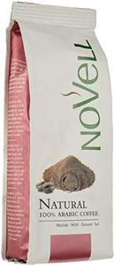 NOVELL - Café Molido Natural Arábica 100% 1 kg | Café Molido para Experiencia Gourmet Premium | 4 Bolsas de 250 g | Fácil Uso con Válvula Unidireccional | Café Arábica Sostenible