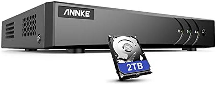 ANNKE 3K Lite 8CH Digital Video Recorder, H.265+ Hybrid 5-in-1 DVR with AI Human/Vehicle Detection, Remote Access for Surveillance Camera Home Business, 2TB Hard Drive Included