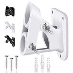 Flag Pole Holder for Outside House - Flag Holder, Flag Pole Mount, Heavy Duty Flag Pole Bracket, Flag Mounting Bracket, Aluminum Rust Free Coated, Stainless Hardware 1" Diameter