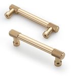 Asidrama 10 Pack 3.75 Inch(96mm) Gold Kitchen Cabinet Handles, Cabinet Pulls Kitchen Cabinet Hardware for Cupboard Drawer Pulls