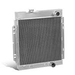 DNA Motoring RA-FM64-3 Aluminum Racing Radiator,Metallic