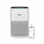 Qubo Smart Air Purifier for Home Q200, From Hero Group, Up To 200 Sqft, Removes 99.99% Allergens, App & Voice Control, Filter Life 9000 Hrs, True HEPA H13 Filter, Energy Saving & Ultra Quiet (White)