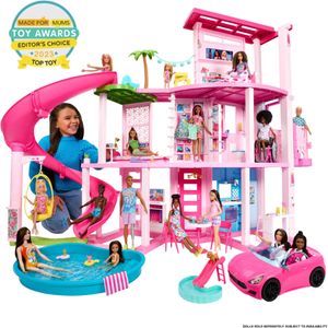 Barbie Dreamhouse 3-Storey Dollhouse – Playset with Furniture