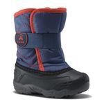 Kamik Kids Snowbug5 Winter Boots, Navy Orange, 8