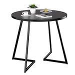VECELO Round Dining Table with Stee