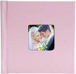 Neil Enterprises Inc. Pink 5" x 5" Square Self-Stick Photo Albums with Cameo Cover - Case of 12