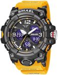 Gosasa Men's Watches Multi Function Military S-Shock Sports Watch LED Digital Waterproof Alarm Watches, 8008_Orange (sk15210)