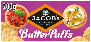 Jacob's Butter Puffs Crackers - The Light & Flaky Biscuit 200 g