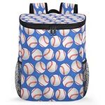 Baseball Balls Backpack Coolers Insulated Leak Proof Lightweight Cooler Bags Insulated Portable Backpack Cooler for Lunch Picnic Hiking Camping Beach Park Day Trips Beer