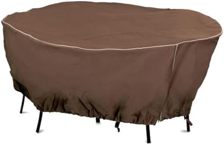 Armor All 80 x 30 Round Table Cover, Brown