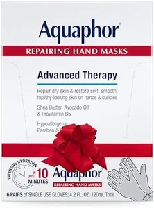 Aquaphor Hand Mask Gloves, Moisturizing, Pack of 6