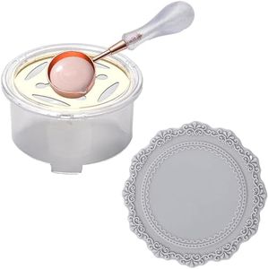 LxcshLjx Wax Seal Kit, Wax Seal Warmer with Candle Furnace, Melting Wax Spoon and Sealing Wax Silicone Pad, Melt Stove Pot Tool for Melting Wax Seal Sticks or Sealing Wax Beads Stamp Letter Envelope
