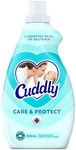 Cuddly Concentrate Liquid Fabric Softener Conditioner, 900mL, 45 Washes, Care & Protect Antibacterial, Long Lasting Fragrance