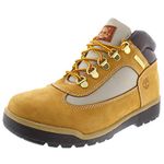 Timberland Leather and Fabric Field Boot (Toddler/Little Kid/Big Kid),Wheat,6 M US Big Kid