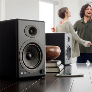 Audioengine A5 Bookshelf Speakers – 150W Powered Stereo Pair